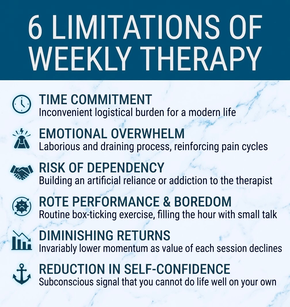 White - 6 Limits of Weekly Therapy Raymond Nourmand, Ph.D Website